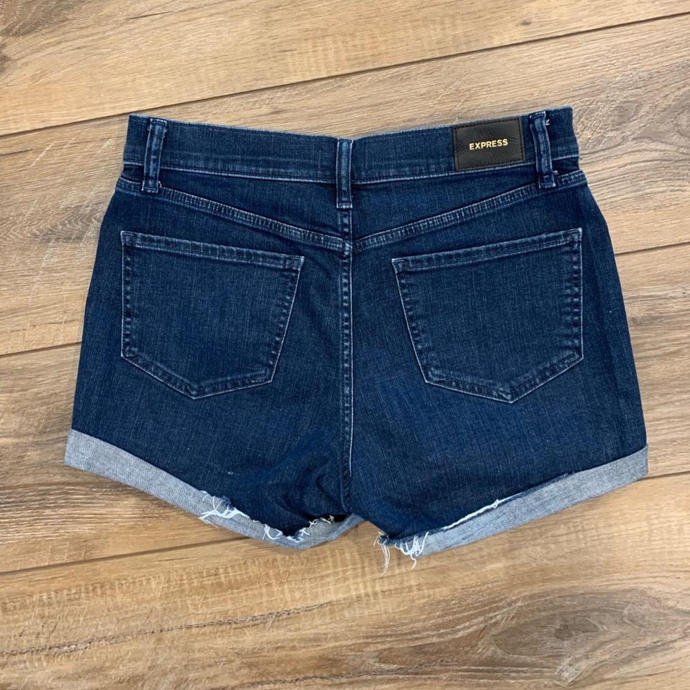 Express Mid Rise Jean Shorts - Picture 4 of 5